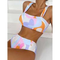 Bikini de cintura alta, Tre 2025 Conjunto de bikini bandeau sexy para mujer, Traje de baño brasileño para mujer - details 3