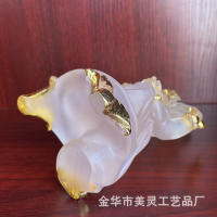 Baúl transparente, adorno de Dios de la riqueza, decoración del hogar artesanal de resina india Fotai, estatua de cabeza de elefante - details 10