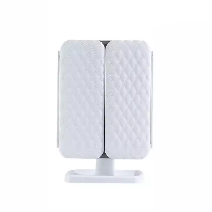3X/2X/1X Ampliaciones Espejo cosmético Interruptor de sensor táctil 3 paneles Espejo de mesa de maquillaje Plegable 180 °   Rotación ajustable - 1