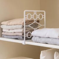 Divisores de estantes de armario, divisor de ropa, organizador de estantes de armario de plástico para dormitorio, cocina y oficina - details 5