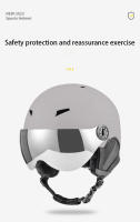 Cascos de esquí para adultos y niños, protectores de viento aislados de seguridad para deportes al aire libre, esquí y Snowboard, casco de nieve para hombres y mujeres, invierno, nuevo - details 0