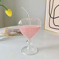 Copa de Vino en Forma de Corazón con Paja Ideal para Té, Cerveza, Jugo, Leche, Café Barra en Casa - details 5