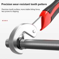 Llave extractora de tornillos de acero con alto contenido de carbono, llave automática rápida antideslizante multifuncional, llave de tubo ajustable duradera - details 5