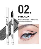HANDAIYAN Delineador de ojos líquido brillante nacarado de color, pigmento de sombra de ojos metálico, cejas, resistente al agua, arte de labios para fiesta - details 5