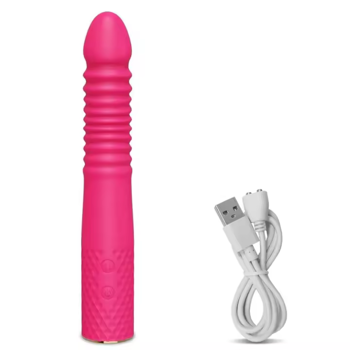 Vibrador Dildo Realista Automático OLOEY Estimulación Clitorial y Espinaldal con Punta de Telescopio para Mujeres Juguetes Sensuales para Adultos 18+ - 1