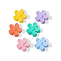 6 piezas de pinzas de garra en forma de flor, pinzas de pelo de flor para mujeres con cabello grueso, pinzas mate de garra de pelo grande (multicolor A) - details 0