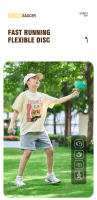 Platillo volador de cuerda de tracción para niños, lanzador de disco, Catapulta de rana, juguetes voladores, OVNI, Catch, deporte al aire libre, regalo del Día de los niños - details 4