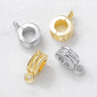Círculo redondo de latón de Color dorado de 18K, pulseras con agujeros grandes, collares de cuentas, colgantes, conectores, suministros para fabricación de joyas - details 38