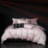 Elegante Juego de Ropa de Cama de Algodón Egipcio Antibacteriano 5A Diseño Sólido de Algodón de Alta Cuenta Tamaño de Reina Ropa de Cama de Algodón Plano - details 0