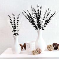 1 unids/lote de plantas artificiales de tallo de rama de eucalipto dorado para otoño, ración para el hogar, arreglo de boda, vegetación - details 1