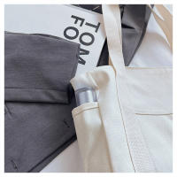 Bolso de mujer de lona de gran capacidad bolso de mano bolso de hombro estudiante universitario bolso versátil bolso de viaje multibolsillo - details 30