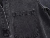 Cazadora vaquera corta + vaqueros de pernera ancha con pliegues drapeados, traje, blazer, casual Cuello con solapas, top de manga larga, pantalones sueltos - details 5