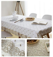 Mantel de Encaje de Algodón Bordado YOMDID Ideal para Decoración de Hogar, Boda, Mesita de Mesa de Navidad - details 11