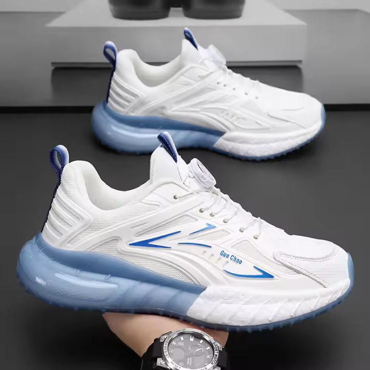 Primavera 2024 Nuevos zapatos de moda para hombre versátiles de palomitas de maíz deportivas informales - 1