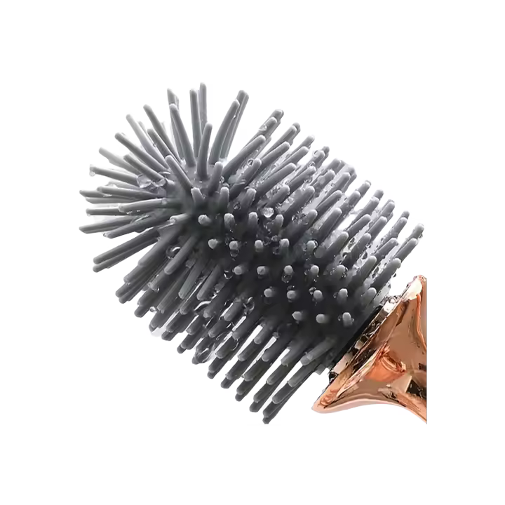Cepillo Y Soporte De Inodoro Aokala Elegante Set De Cepillo De Inodoro Con Silicona Y Diseño Ergonómico Para Decoración Moderna De Baño Duradero Para Limpieza Profunda - 1