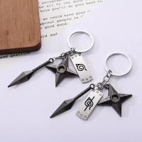 Llavero de Ninja Naruto Kunai Shuriken Konoha Accesorio de Llaves de Coche para Bolso - details 2