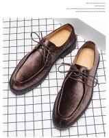 Zapatos informales de boda de vestir estilo caminar para hombres de negocios de cuero PU oficial de verano - details 8