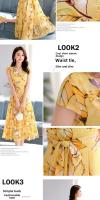 Elegante Vestido de Verano para Mujer 2023 Cintura Ajustada, Manga Corta, Moda de Verano - details 3