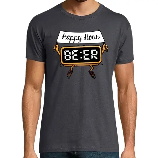 Happy Hour Camisetas CERVEZA,Pack Regalo Camiseta Personalizada - 1