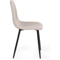 Juego de 4 sillas de comedor con asiento y respaldo suaves, con patas de metal macizo, para salón, dormitorio, cocina o comedor, ante marrón - details 41