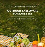 Juego de Cubiertos de Acero Inoxidable para acampada, Utensilios de Picnic para Senderismo, 10/20 pzs - details 0