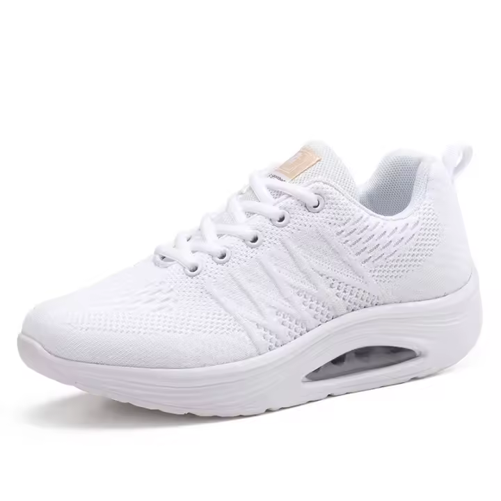 Zapatillas deportivas de mujer Malla Tejido volador Zapatillas de mujer transpirables Zapatillas de mujer para caminar Fondo blando Amortiguación de aire Zapatillas de mujer Moda Casual - 1
