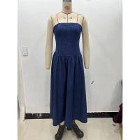 Vestido OUWU sin tirantes, primavera 2025, cintura alta, línea A, casual, cómodo, adelgazante y versátil con diseño de patchwork. - details 14