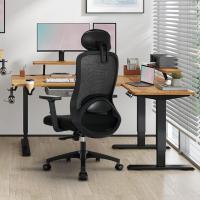 Escritorio, Silla Ergonómica con Reposacabezas, Reposabrazos, Función 90 ° -130 °   Respaldo Bloqueable, Ajuste de Altura, Silla Oficina Capacidad de Peso 150KG - details 1