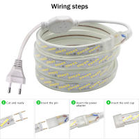 GAHADA Luz de Tira LED Impermeable Flexible 2835 SMD 320Leds/m Enchufe EU Decoración del Hogar - details 6