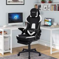 Silla Gamer Profesional, Ergonómica, de Tela Transpirable y Anti-manchas, Brazos Ajustables, con Reposapiés. para Adultos. Altura regulable y respaldo abatible. - details 10