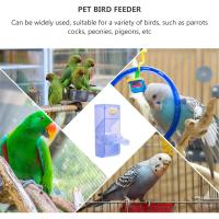 Comedero para loros, cuenco de comida para pájaros, contenedor de comida para loros, estructura Simple, suministros para pájaros, B - details 7