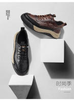 Zapatillas Deportivas de Moda para Hombres de Alta Gama Zapatos Versátiles de Cuero con Estilo Casual - details 3