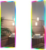 153x50cm Espejo de pie Grande, Espejo de Cuerpo Entero Pared Rectangular, Espejo Cuerpo Entero Pared LED, Espejo Pared vestidor, Dormitorio, Negro - details 32