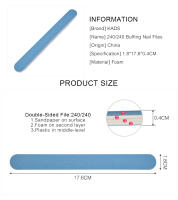 Lima de Uñas KADS 240/240 Bloque de Pulido de Gel UV Herramienta de Cuidado de Uñas para Manicura y Pedicura en Salón - details 1