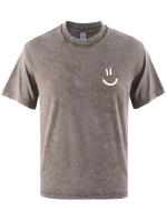 Hermoso jarrón de flores con ilustración impresa, camisetas para hombre con lavado de nieve, camiseta de verano de Hip Hop, ropa informal Multicolor, Tops de algodón - details 14
