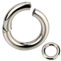 Pendientes de aro de titanio ASTM G23, Piercing corporal Labret sin costuras, segmento con bisagras, anillos de Nariz de gran tamaño, 10G-6G, 2,5mm-4mm, 1 unidad - details 1