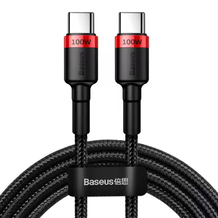 Baseus-cable USB tipo C para MacBook, carga rápida 100 para iPhone 16 Plus Pro, 2m, 4,0 W - 1