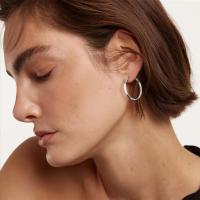 Pendientes Mujer Plata 925 Chapado en 14K Oro Rectangulares Geométricos Minimalistas - details 2