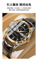 Reloj de hombre con cinturón nuevo suizo, reloj de cuarzo luminoso a prueba de agua - details 4