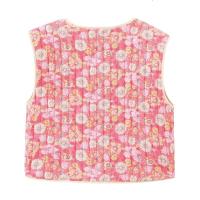 BUNO-Chaleco con estampado Floral para mujer, abrigo Vintage Retro clásico sin mangas, cárdigan frontal abierto, chaleco Reversible, prendas de vestir de otoño, ropa de calle - details 1