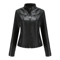 Chaqueta de cuero de imitación para mujer, abrigo de motociclista de moda, ropa de primavera y otoño - details 13
