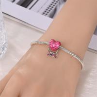 Abalorio Original de Plata de Ley 925 para mujer, abalorio de alta calidad adecuado para pulsera DIY, cuentas de amor para el Día de San Valentín, regalos de joyería para fiesta, nuevo - details 1