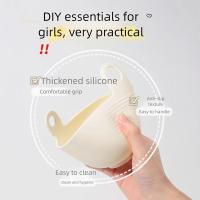 Juego de cuencos para mezclar mascarillas faciales de silicona, 3/4 Uds., máscara suave DIY, cuenco, cepillos, cuidado facial, kits de herramientas de maquillaje multifuncionales - details 4
