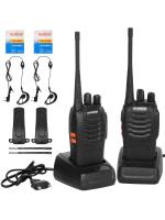 Walkies Talkies Batería Recargable Walky Talky Profecionales 16 Canales CTCSS DCS Transmisores Receptores Radiocomunicación Gran Alcance Emisora Radio con Pinganillos - details 0