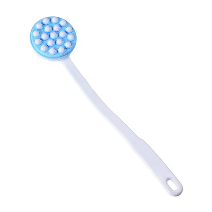 Cepillo de baño de mano largo con protector solar, crema, Gel de ducha en la espalda, piernas y pies, fácil alcance - 1