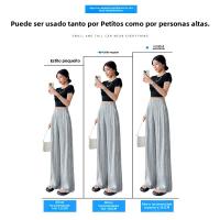 Pantalones Casuales de Tie-dye Tencel Lino Algodón Transpirables Frescos para Mujeres - details 2