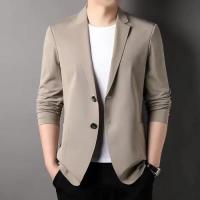 Novedad de verano, chaqueta de traje informal ligera de estilo occidental para hombre, chaqueta ligera de moda de negocios al por mayor - details 6