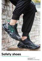 Zapatos de seguridad con punta de plástico para electricista, zapatillas de trabajo ligeras con aislamiento, ANTIPERFORACIONES - details 7