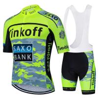 Conjunto de maillot Tinkoff Saxo Bank, traje de ciclismo de verano transpirable, triatlón de ciclismo de montaña - details 3
