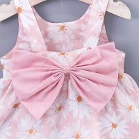 Conjunto de vestido y gorro de playa para niña, vestido de princesa con cuello halter, 2 piezas - details 24